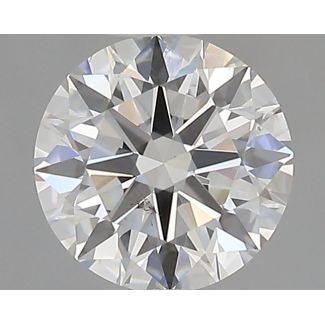 0.5 Carat Round H VS2 EX GIA Natural Diamond