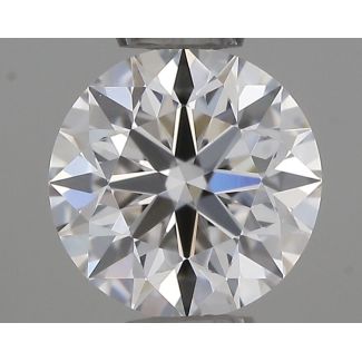 0.45 Carat Round F VVS2 EX GIA Natural Diamond