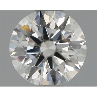 0.50 Carat Round H VS2 EX GIA Natural Diamond