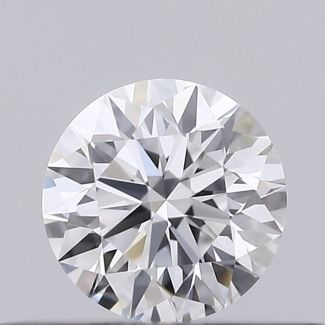 0.27 Carat Round D VVS2 EX VG GIA Natural Diamond