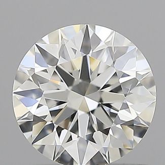 0.61 Carat Round F VVS2 EX GIA Natural Diamond