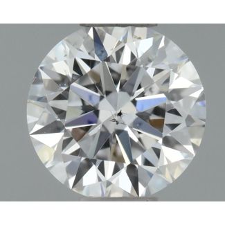 0.4 Carat Round D SI1 EX GIA Natural Diamond