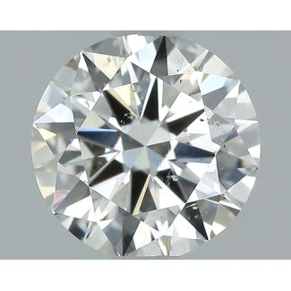 0.5 Carat Round I SI1 EX GIA Natural Diamond