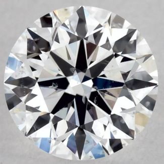 0.35 Carat Round E SI2 EX GIA Natural Diamond