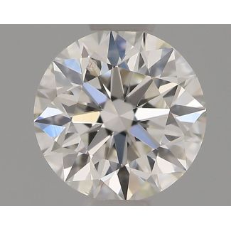 0.45 Carat Round H VS1 EX GIA Natural Diamond