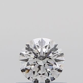 0.37 Carat Round D SI2 EX GIA Natural Diamond