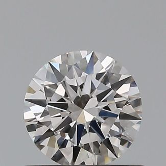 0.55 Carat Round H VVS1 EX GIA Natural Diamond