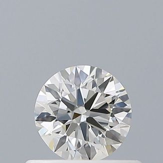 0.4 Carat Round H VVS1 EX VG IGI Natural Diamond