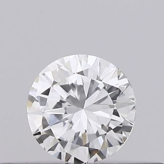 0.18 Carat Round F VVS2 GD VG GIA Natural Diamond