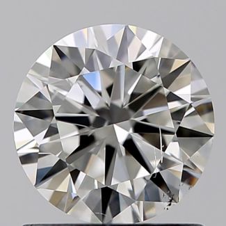 0.90 Carat Round I SI2 VG EX GIA Natural Diamond