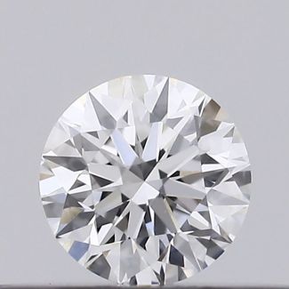 0.2 Carat Round D VVS2 EX VG GIA Natural Diamond