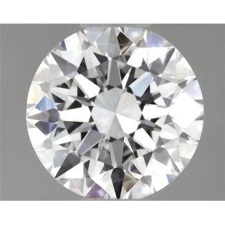 0.51 Carat Round E VVS2 EX GIA Natural Diamond