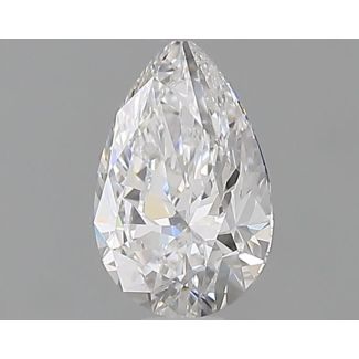 0.5 Carat Pear D VVS1 - EX GIA Natural Diamond