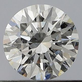 0.46 Carat Round D VVS2 EX GIA Natural Diamond