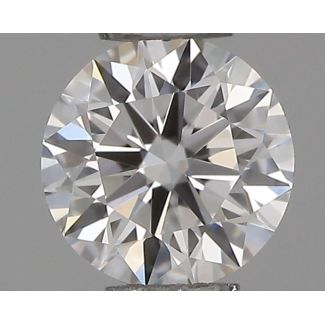 0.23 Carat Round E VVS2 EX GIA Natural Diamond