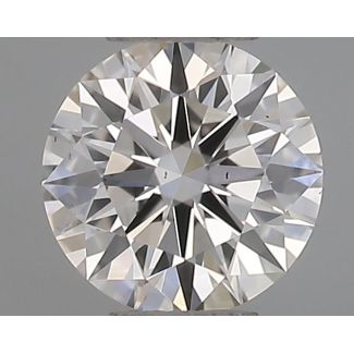 0.40 Carat Round H VS2 EX VG GIA Natural Diamond