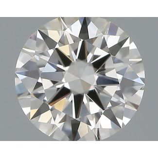 0.35 Carat Round H VVS2 EX GIA Natural Diamond