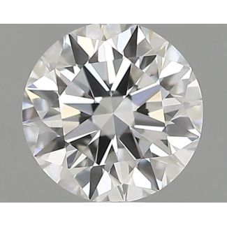 0.51 Carat Round F VS1 EX GD GIA Natural Diamond