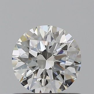 0.59 Carat Round H VS1 EX GIA Natural Diamond