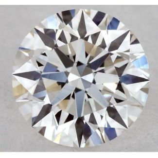 0.37 Carat Round H VVS1 EX VG GIA Natural Diamond