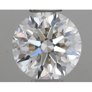 0.34 Carat Round H VVS1 EX GIA Natural Diamond