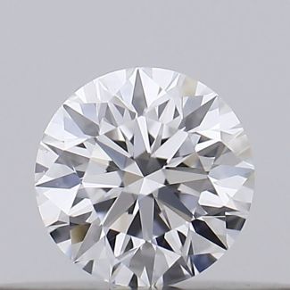 0.18 Carat Round D VVS1 EX GIA Natural Diamond