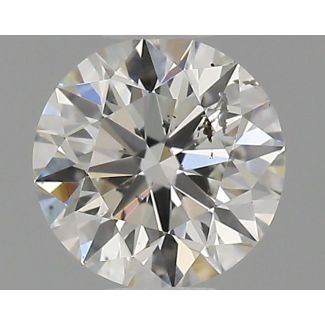 0.3 Carat Round H SI2 EX GIA Natural Diamond