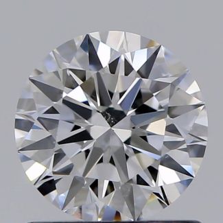 0.80 Carat Round D VS2 EX GIA Natural Diamond