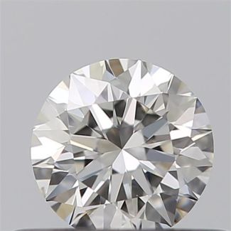 0.36 Carat Round G VVS2 EX GIA Natural Diamond