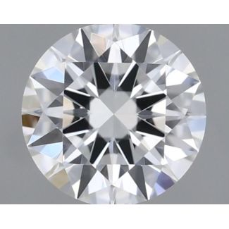 0.35 Carat Round I VVS2 EX GIA Natural Diamond