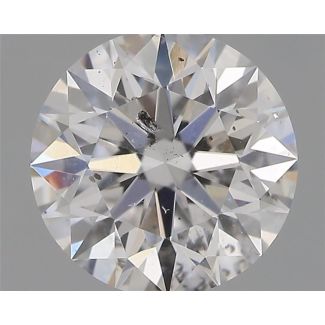 0.50 Carat Round D SI2 EX GIA Natural Diamond