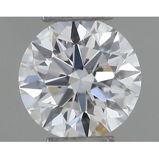 0.2 Carat Round D VVS1 EX VG GIA Natural Diamond