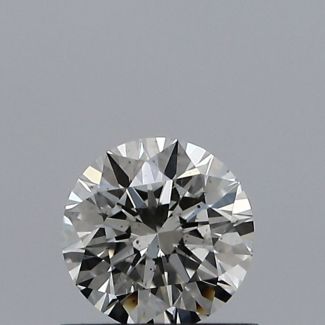 0.50 Carat Round I SI1 EX GIA Natural Diamond