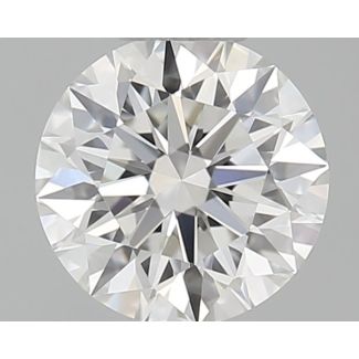 0.5 Carat Round H VVS1 EX GIA Natural Diamond