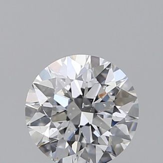 0.51 Carat Round D SI2 EX GIA Natural Diamond