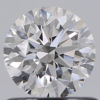 0.72 Carat Round D VVS2 EX GIA Natural Diamond