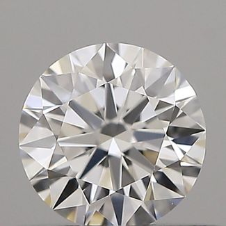 0.35 Carat Round F VVS2 EX GIA Natural Diamond