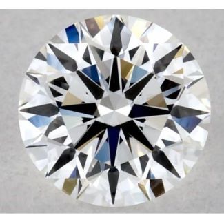 0.32 Carat Round E VVS1 EX VG GIA Natural Diamond