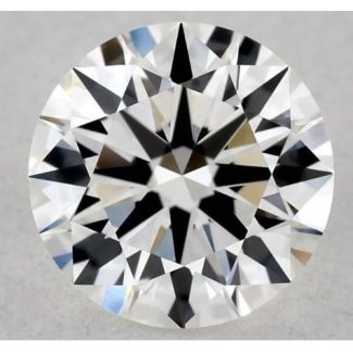 0.58 Carat Round H VVS1 EX VG GIA Natural Diamond