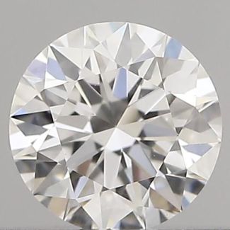 0.40 Carat Round D VVS2 EX GIA Natural Diamond