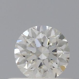 0.40 Carat Round I VVS2 VG EX GIA Natural Diamond