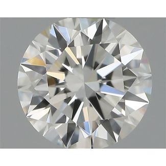 0.40 Carat Round H VVS1 EX GIA Natural Diamond