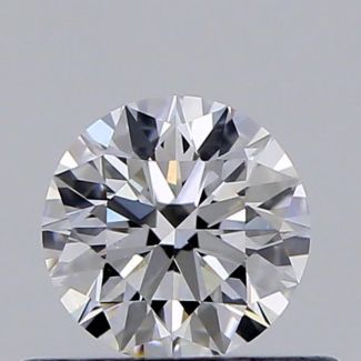 0.37 Carat Round D VS2 EX GIA Natural Diamond