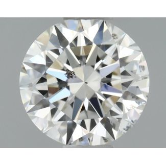 0.5 Carat Round H SI2 EX GIA Natural Diamond