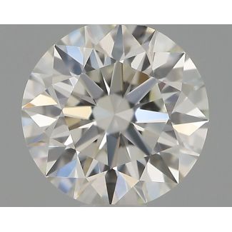 0.51 Carat Round H VVS2 EX IGI Natural Diamond