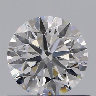 0.53 Carat Round D VS1 EX GIA Natural Diamond