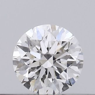 0.16 Carat Round E VVS2 EX GIA Natural Diamond