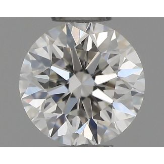 0.36 Carat Round H VVS2 EX GIA Natural Diamond