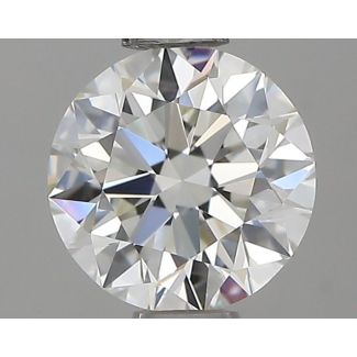 0.6 Carat Round H VVS1 EX IGI Natural Diamond