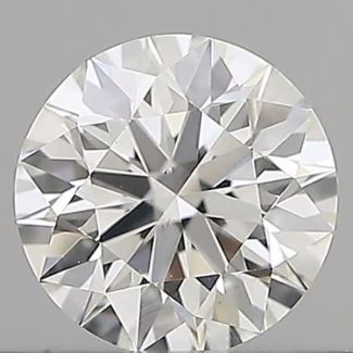 0.40 Carat Round F VS1 EX GIA Natural Diamond